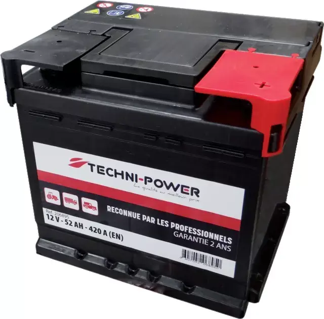 Bon Plan Batterie 12v 52ah 420a + a droite techni-power