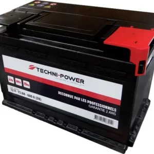 Top Vente Batterie 12v 75ah 680a + a droite techni-power