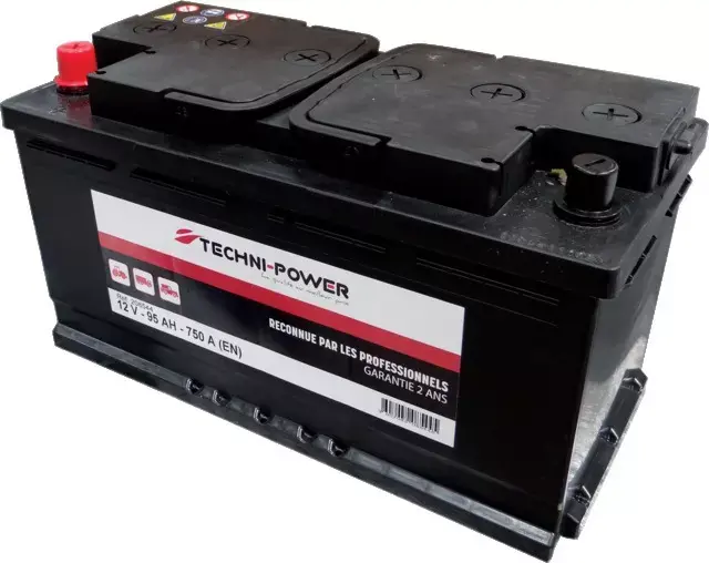 Batterie 12v 95ah 750a + a gauche techni-power Usine Directe