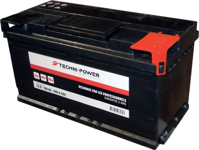 Batterie 12v 100ah 840a + a droite techni-power Achetez Aujourd'hui