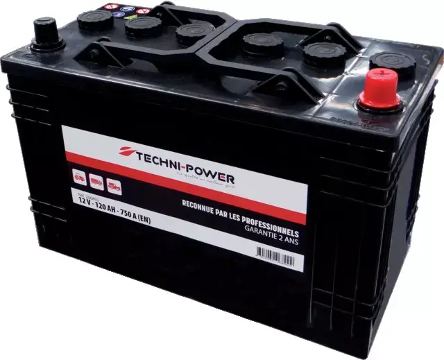 Promotion Batterie 12v 120ah 750a + a droite techni-power