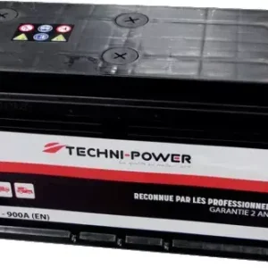 Batterie 12v 135ah 900a + a gauche sur la largeur techni-power Top Vente