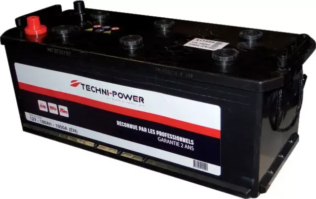 Seulement Aujourd'hui Batterie 12v 180ah 1050a + a droite sur la largeur techni-power