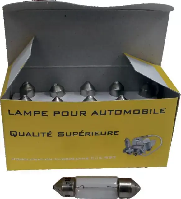 Ampoules navettes 24v 5w (lg.38) boite de 10 Marque