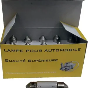 Pas Cher Ampoules navettes 12v 10w (lg.41) boite de 10
