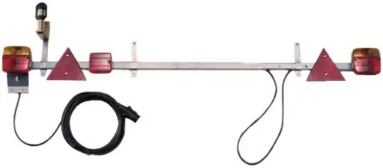 Rampe extensible 1,40 a 2,10m/12m avec tige gyrophare et antibrouillard Commande En Gros