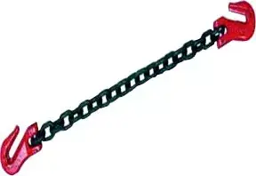 Certifié Élingue d‘arrimage avec 2 crochets raccourcisseurs chaîne ø 10 mm lg 3,5m