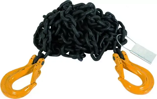 Chaine de remorquage longueur de 5m avec 2 crochets à linguet Meilleure Vente