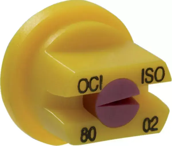 Buse bout de rampes Albuz OCI 80° 02 jaune blister de 2 Solde