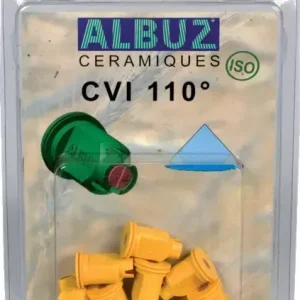 Nouveauté Buse céramique Albuz CVI 110° 02 jaune blister de 8