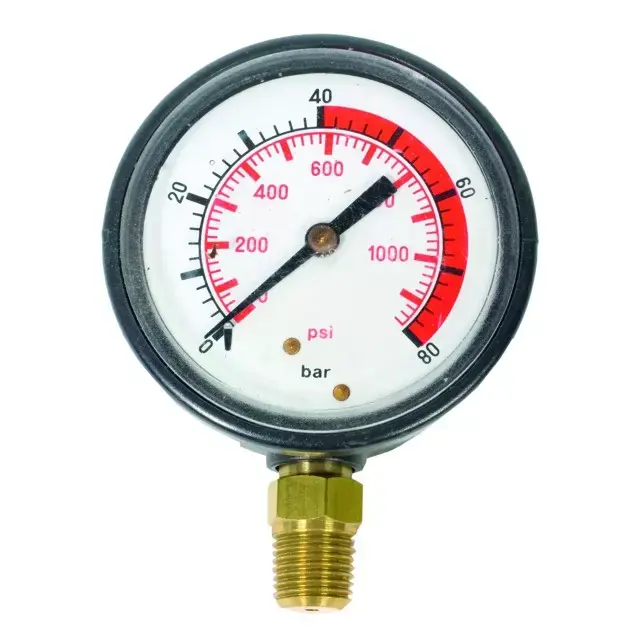 Manomètre glycérine 63 mm 0/80 bar radiale 1/4" Must-Have