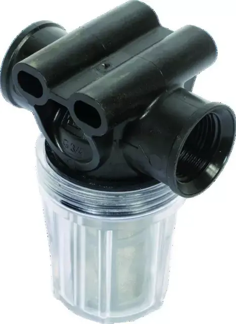 Filtre en ligne pression transparent 3/4" gaz(f)80 mesch Soldes