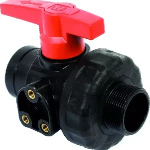 Vanne à bille en pp gaz 1"1/2 mf-ll Certifié