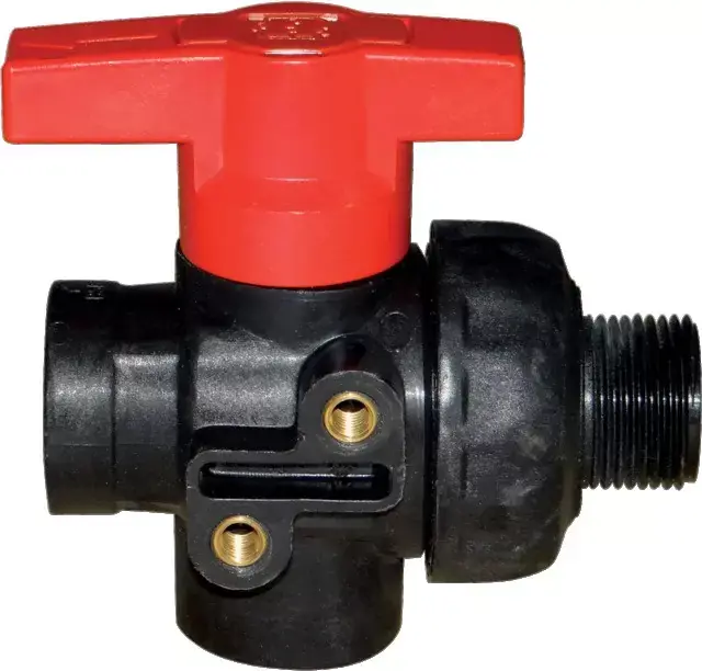 Vanne à bille 3voie pp gaz 1" mf-ll Réduction