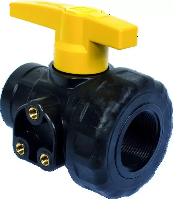 Expédié Aujourd'hui Vanne à bille pp 1"1/2 npt ff-ll