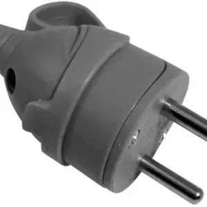 Fiche male anneau+ergot-16a 2p + t- gris Expédition Rapide