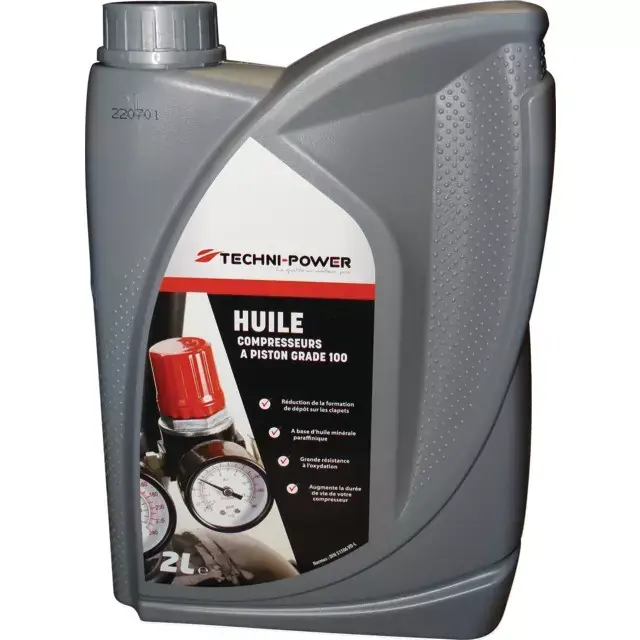 Must-Have Huile pour compresseur à piston 2l