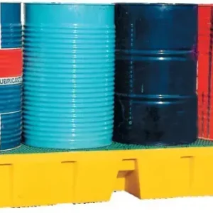Bac retention longitudinal 4 futs caillebotis plastic Dernier Modèle