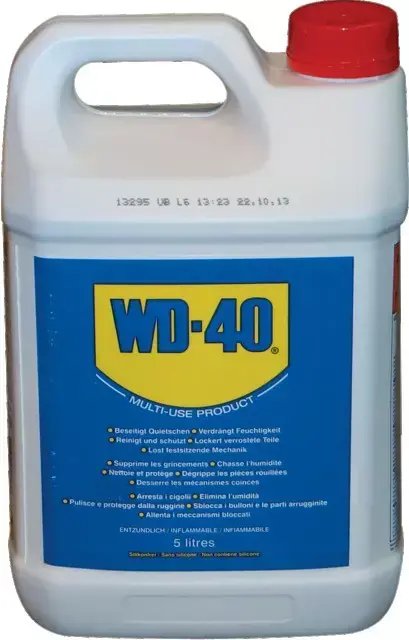 Degrippant multifonction bidon de 5l wd 40 Expédié Aujourd'hui