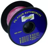 Fil monoconducteur rouge 2,5mm² bobine de 50m Meilleure Vente