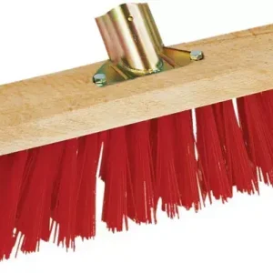 Balai de cantonnier pvc rouge 40cm sans manche Solde