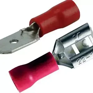 Promotion Cosse plate mâle femelle rouge assortie 2,8mm blister de 20