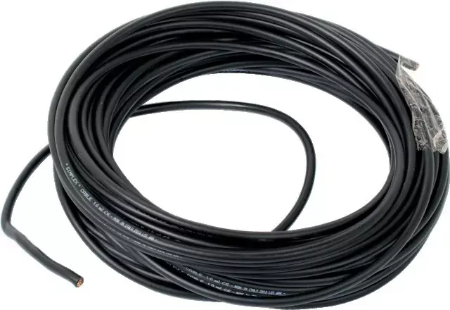Offre Du Jour Cable de batterie soudure 10mm² noir le metre
