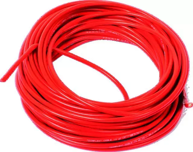 Cable de batterie soudure 10mm² rouge le metre Marque