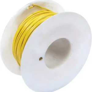 Fil monoconducteur jaune 1mm² rouleau de 50m Nouveauté