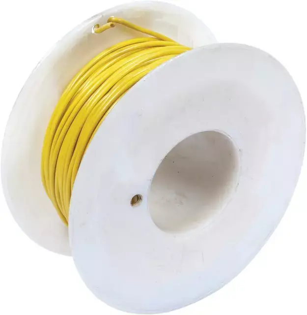 Fil monoconducteur jaune 1mm² rouleau de 50m Nouveauté