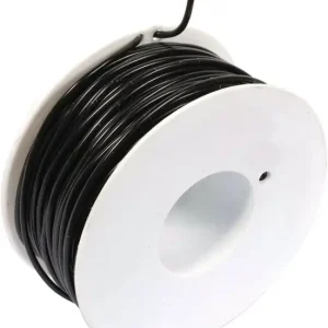 Fil monoconducteur noir 2mm² rouleau de 50m Vente Directe