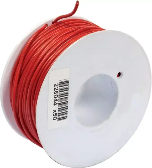 Affaire À Saisir Fil monoconducteur rouge 2mm² rouleau de 50m
