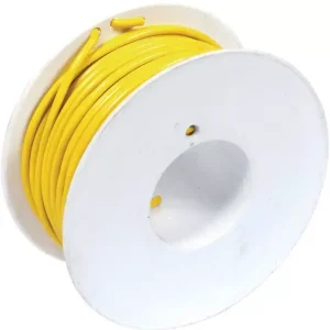 Nouvel Arrivage Fil monoconducteur jaune 3mm² rouleau de 25m