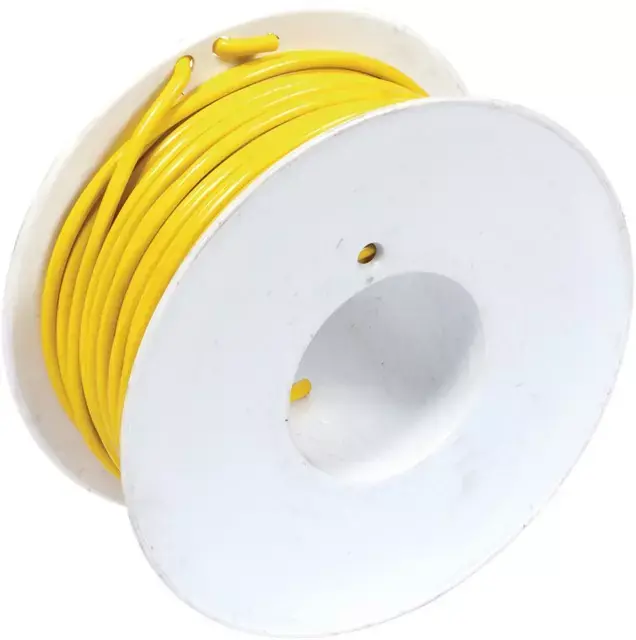 Nouvel Arrivage Fil monoconducteur jaune 3mm² rouleau de 25m