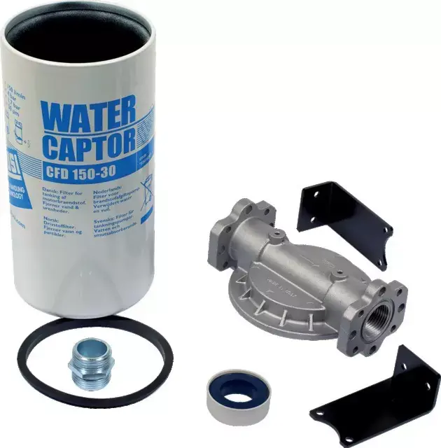 Kit filtre go 150l/min absorbeur d"eau+ equerres piusi Populaire