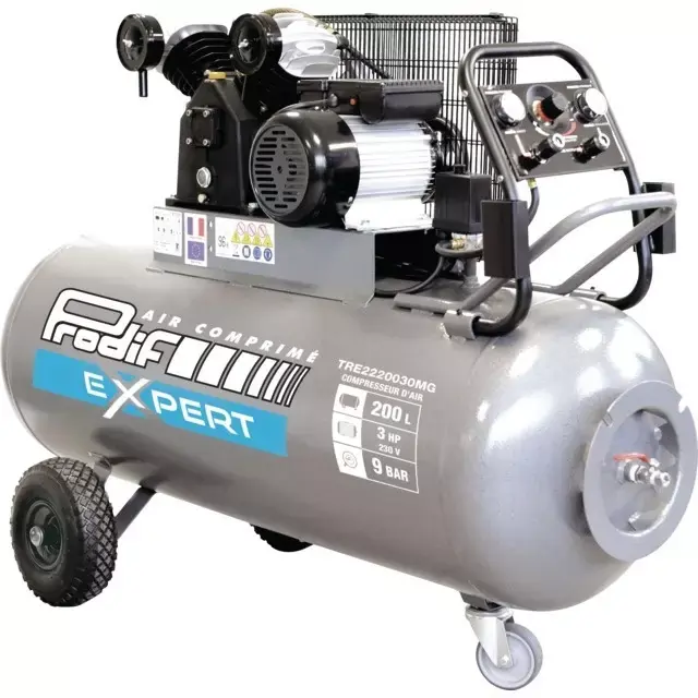 Paiement Sécurisé Compresseur a air 200l 3cv monophase 23m3 prodif