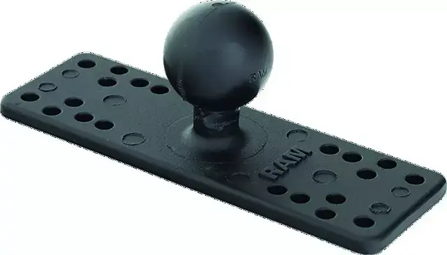 Base rectangulaire plate pre-perce 15,87x5,08cm avec boule c Acheter En Ligne