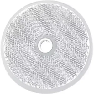Catadioptre rond 60mm adhesif avec percage blanc Réduction