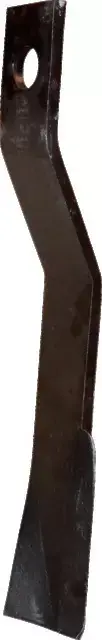 Lame de gyrobroyeur 600x75x12 mm contre coudée ventilée gauche adaptable Gyrax Pas Cher