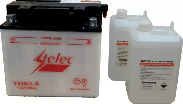 Prix Choc Batterie type yb16cl-b (+ à droite) avec pack acide