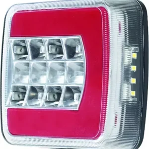 Top Vente Feu arriere gauche carre 4 fonctions led 12-24v