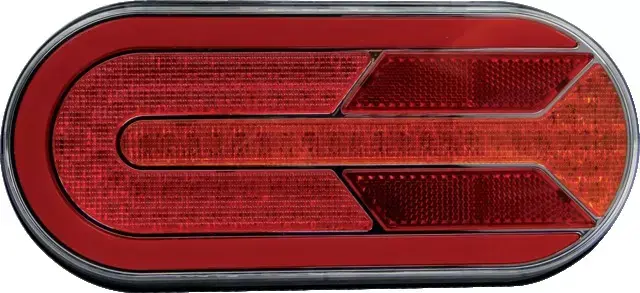 Authentique Feu arrière droit/gauche dynamique rectangle 3 fonctions 12-24v
