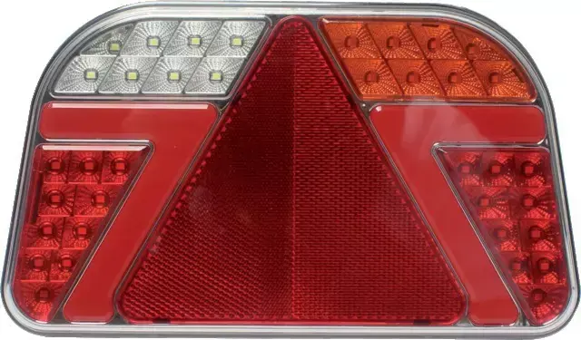 Réduction Feu arrière droit dynamique rectangle 6 fonctions 12-24v