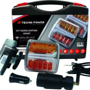 Kit feu avant magnetique led sans fil techni-power Retour Gratuit