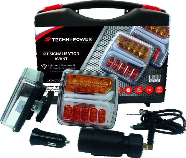 Kit feu avant magnetique led sans fil techni-power Retour Gratuit