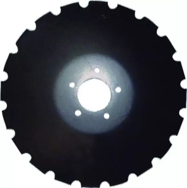 Disque de semoir crénelé Ø 410X5 5 trous type Kverneland Jusqu'à Épuisement Des Stocks