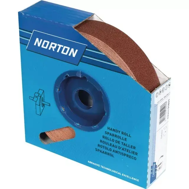 Toile abrasif corindon r222 50 mm grain 120 rouleau de 25m norton Commander Maintenant