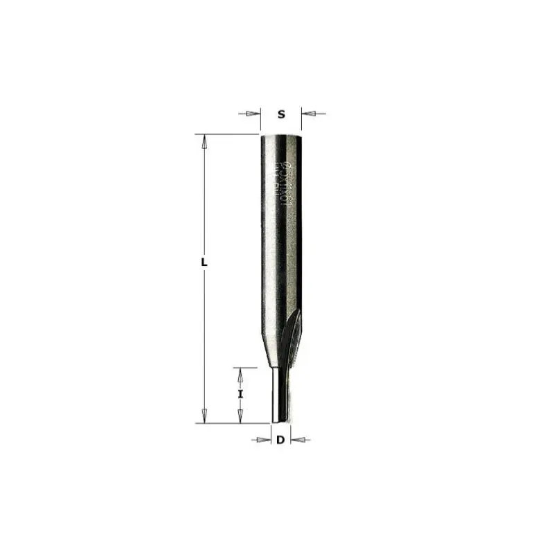 Fraise à Défoncer Carbure CMT - Diamètre 4 mm - Hauteur 10 mm - Queue de 8 mm Nouvel Arrivage