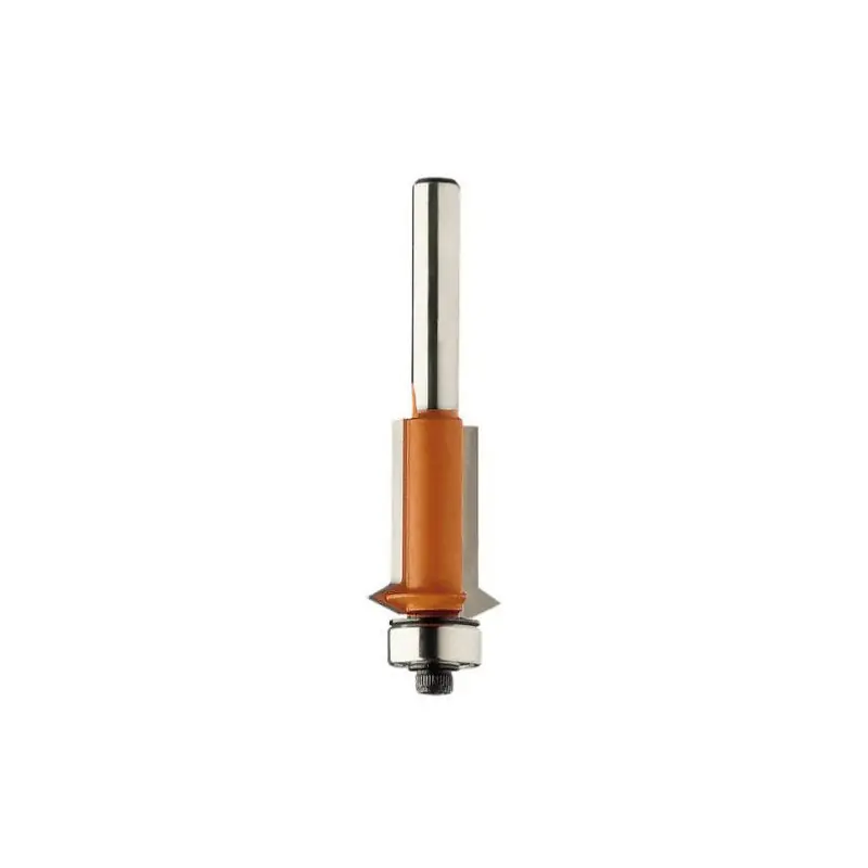 Mèche à affleurer et rainurer en V - Diamètre 19mm - Longueur utile 25.4mm - Queue 6mm Top Vente