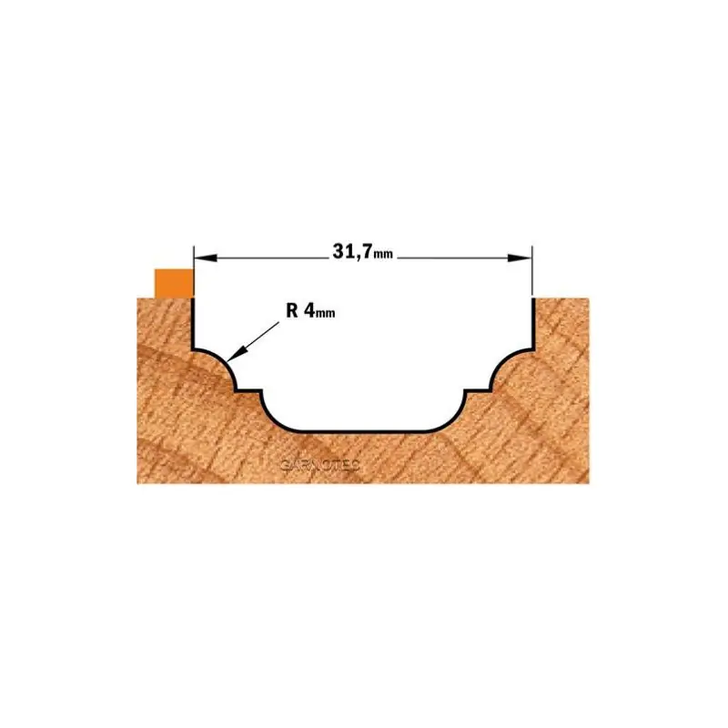 Fraise CMT pour moulures décoratives, queue de 8mm - CMT 948.317.11B Commander Maintenant